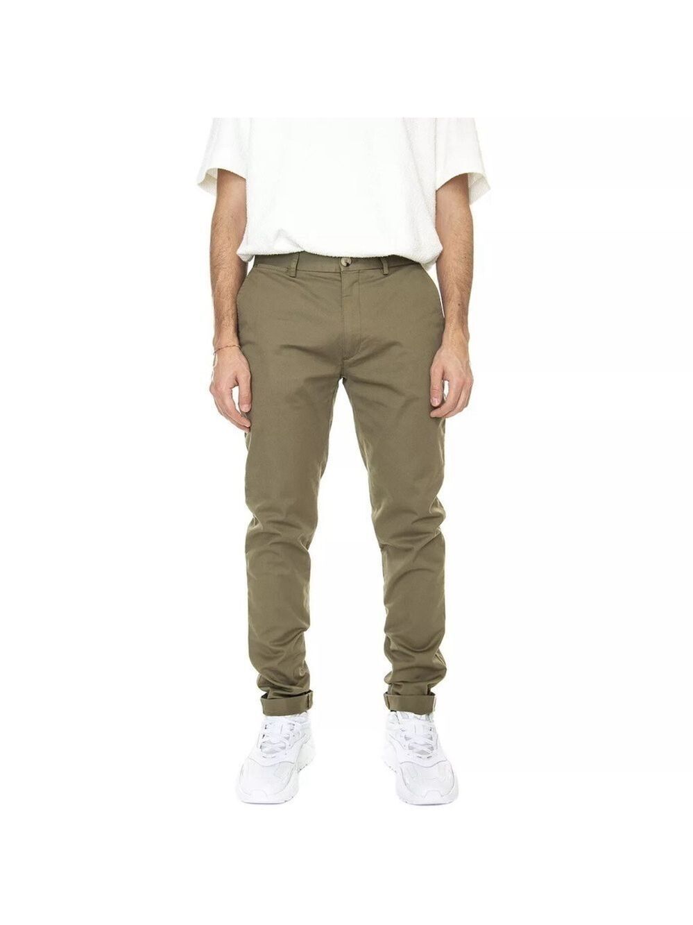 Ben Sherman Signature Skinny Stretch Chino Pants in Olive size 38
